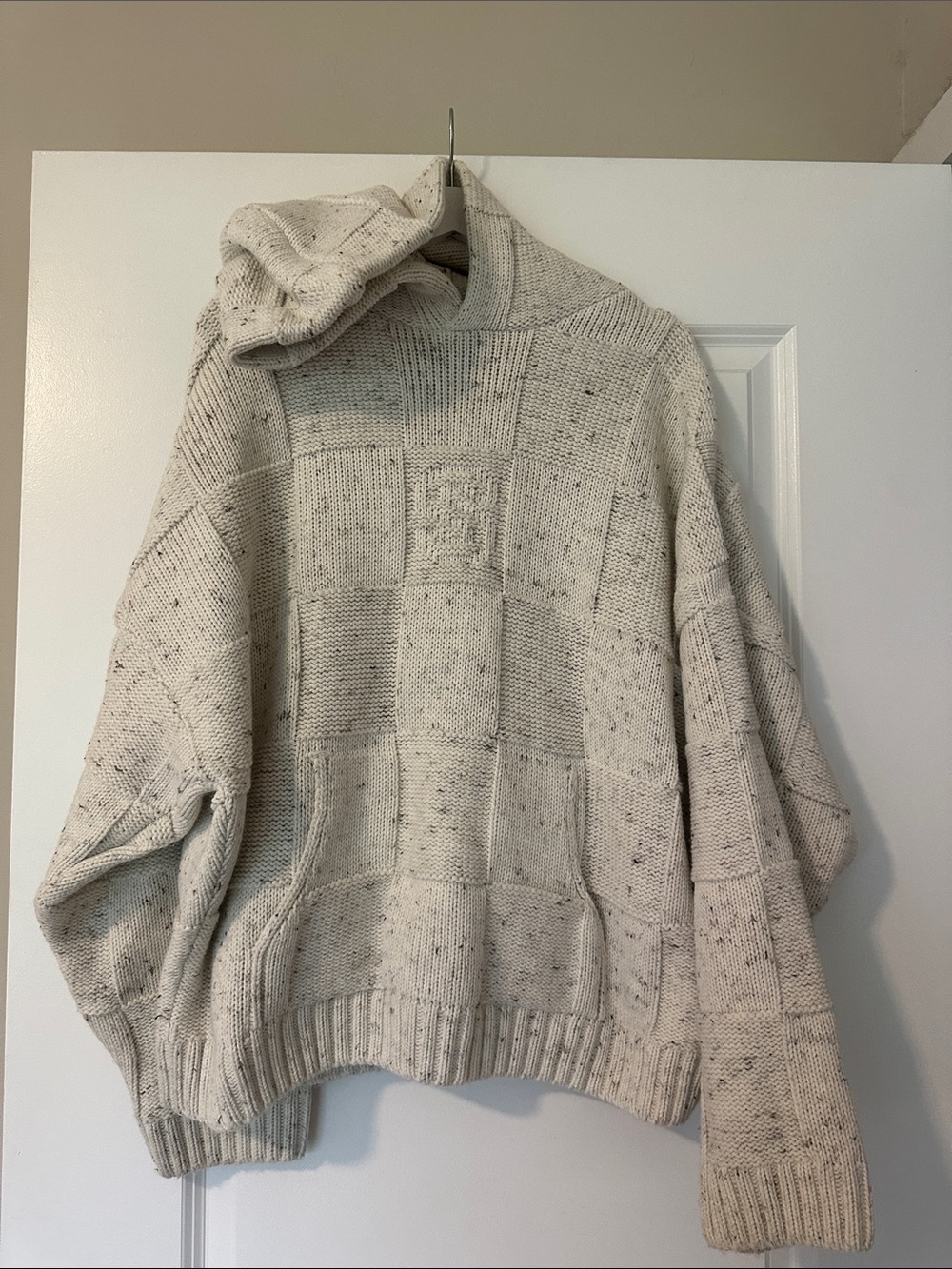 Sisters and Seekers Cream Knit Hoodie Sweater